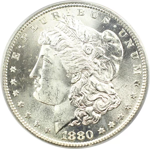 image for: Top 100 VAM: 1880/79-S $1 PCGS MS65 (VAM-8, 8/7, Medium S)