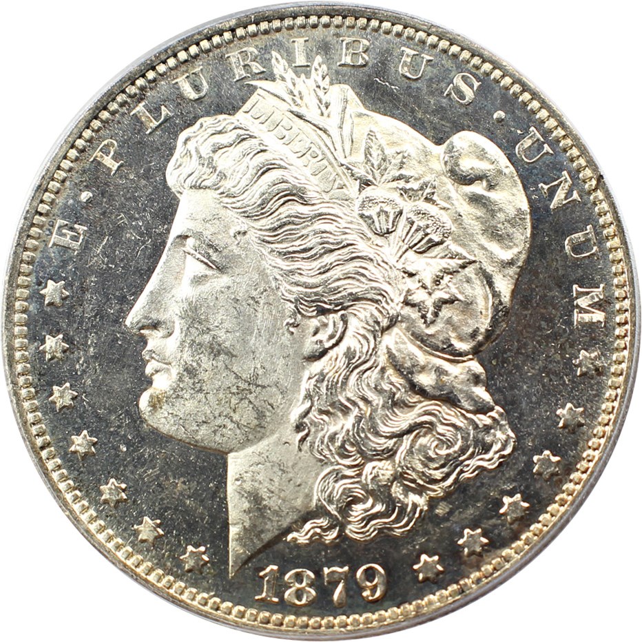 image for: Top 100 VAM: 1879-S $1 PCGS/CAC MS63 PL (Reverse of 1878, VAM-51)