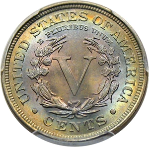image for: 1900 5c PCGS MS67
