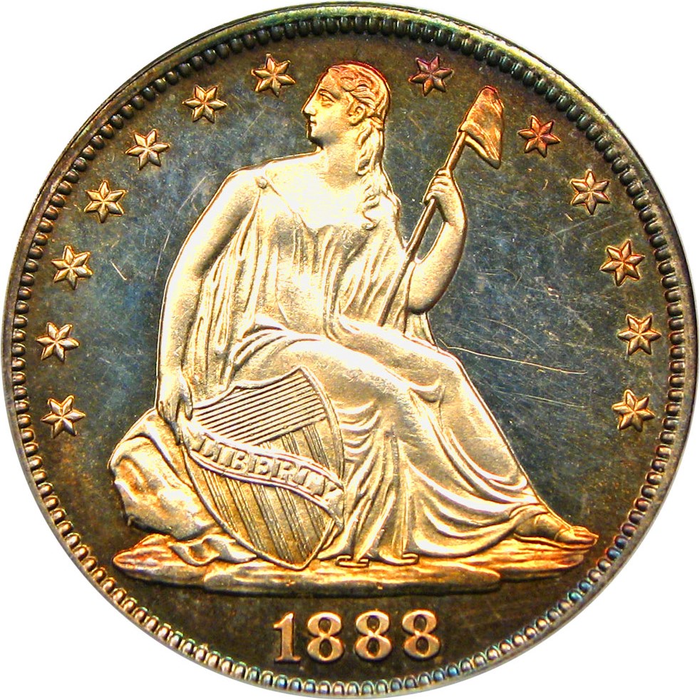 image for: 1888 50c PCGS/CAC Proof 64 CAM