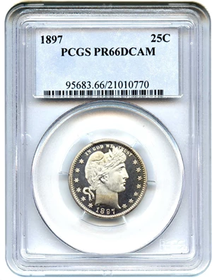 image for: 1897 25c PCGS Proof 66 DCAM