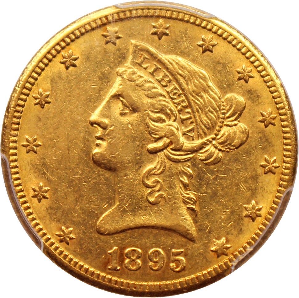 image for: 1895-O $10 PCGS AU53