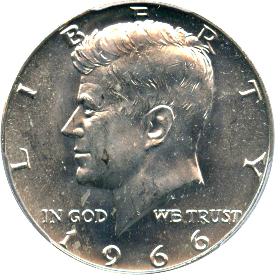 image for: 1966 50c PCGS MS64