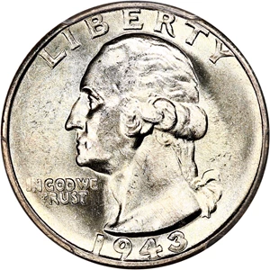 image for: 1943-S 25c PCGS MS65 (Doubled Die)