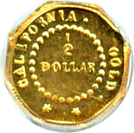 image for: 1854 Cal. Gold 50c PCGS MS63 (BG-305)