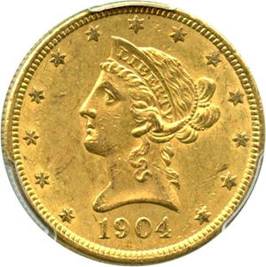 image for: 1904-O $10 PCGS AU58