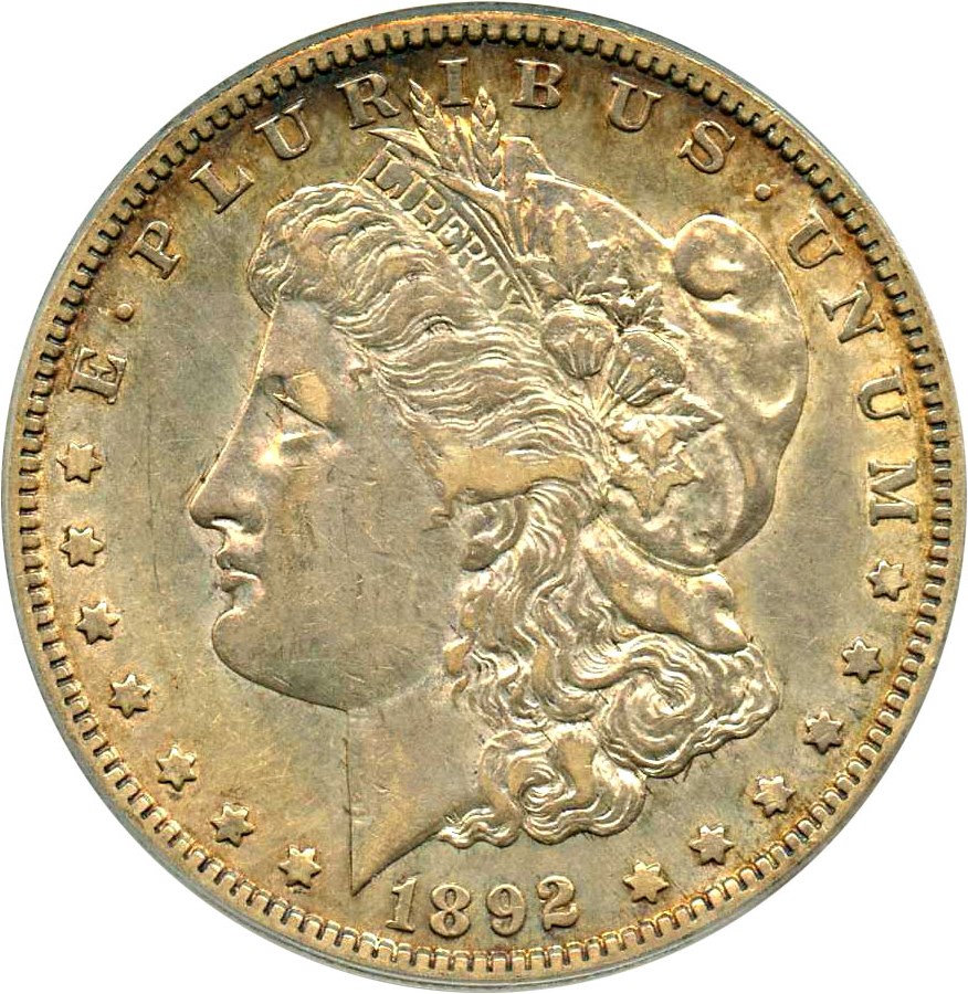 image for: 1892-S $1 PCGS XF45 (VAM-2, Doubled Date)