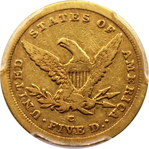 image for: 1843-C $5 PCGS F12