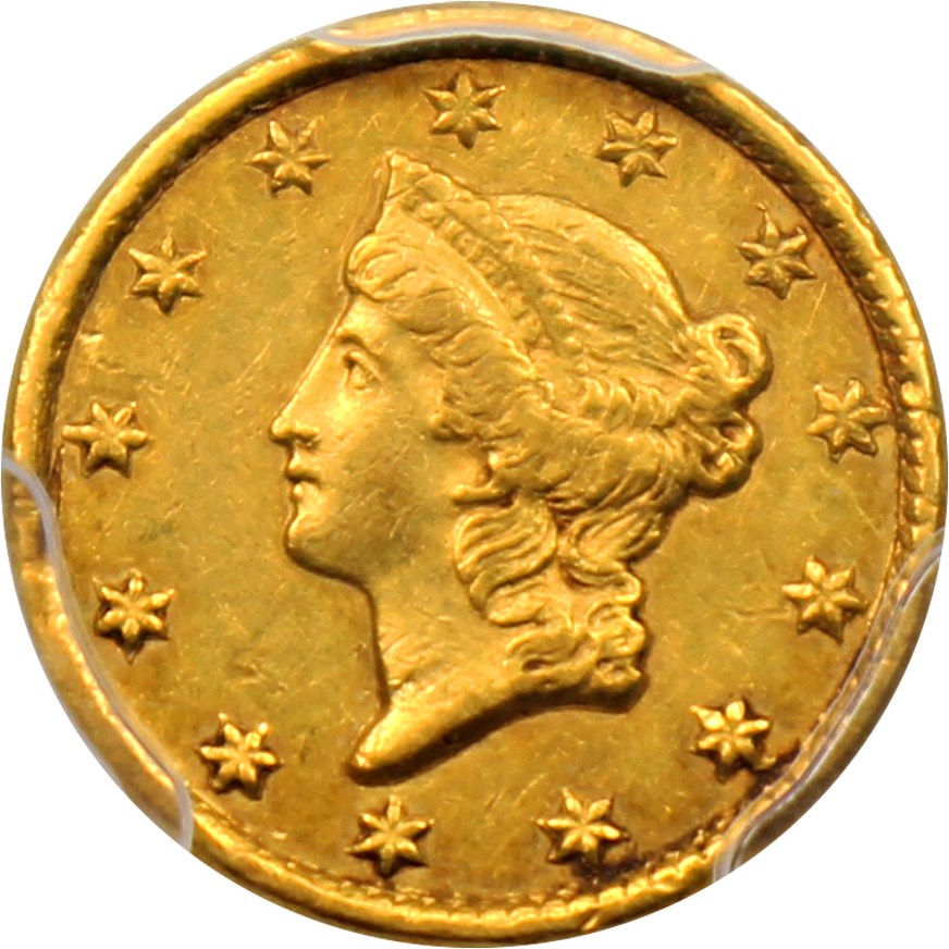 image for: 1850-C G$1 PCGS/CAC AU53