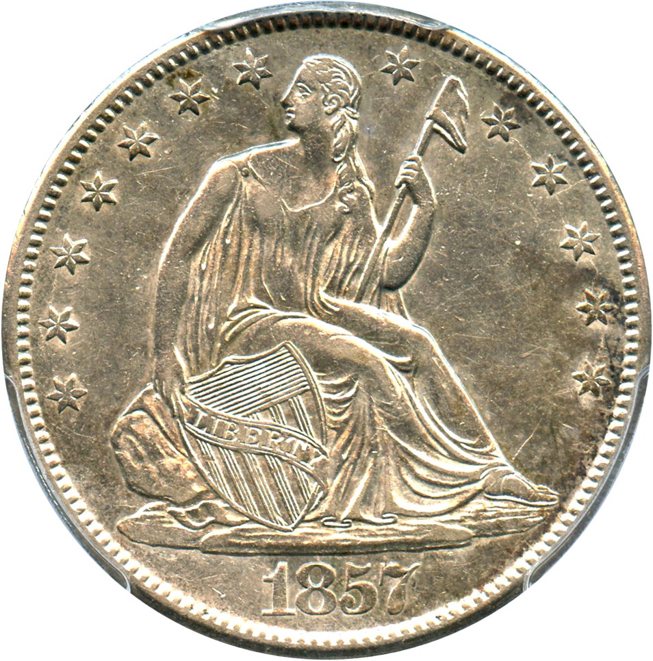 image for: 1857-O 50c PCGS AU50