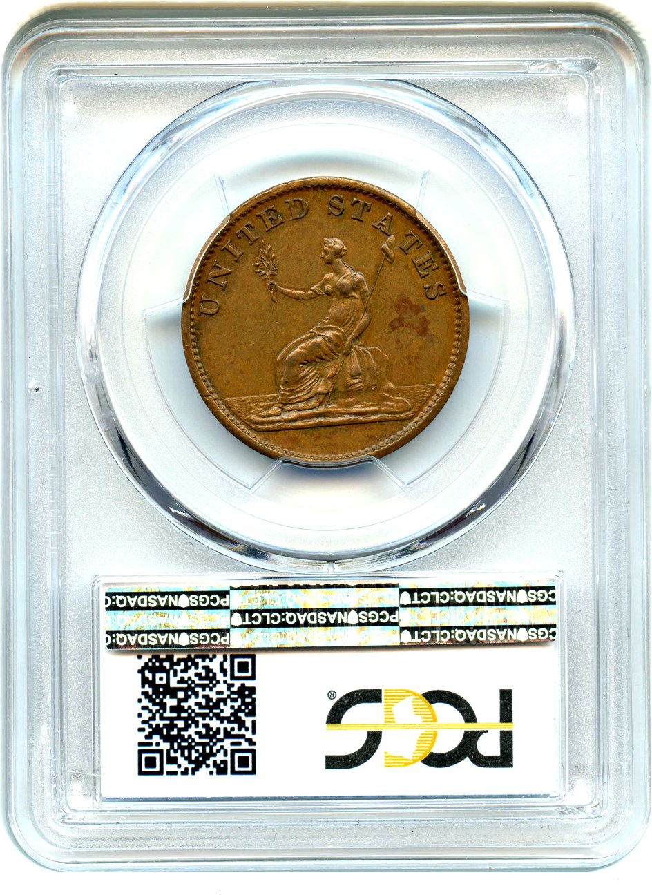 image for: 1783 Washington & Independence Restrike Copper Token PCGS Proof 58 BN 