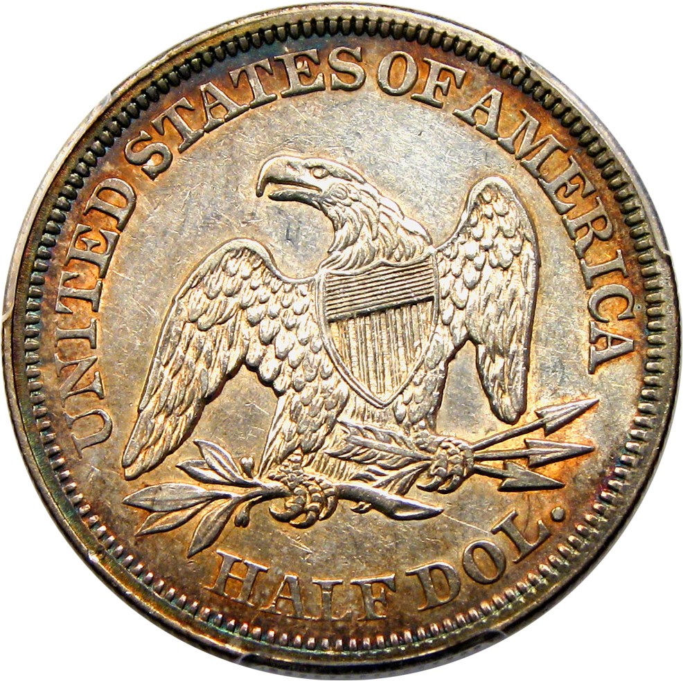 image for: 1851 50c PCGS/CAC AU50