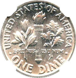 image for: 1964 10c NGC MS66 FT