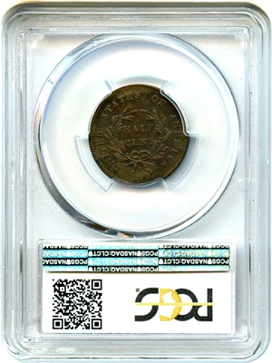 image for: 1797 1/2c PCGS XF45 BN (Plain Edge)