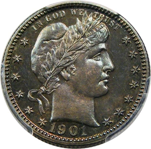 image for: 1901 25c PCGS/CAC Proof 64