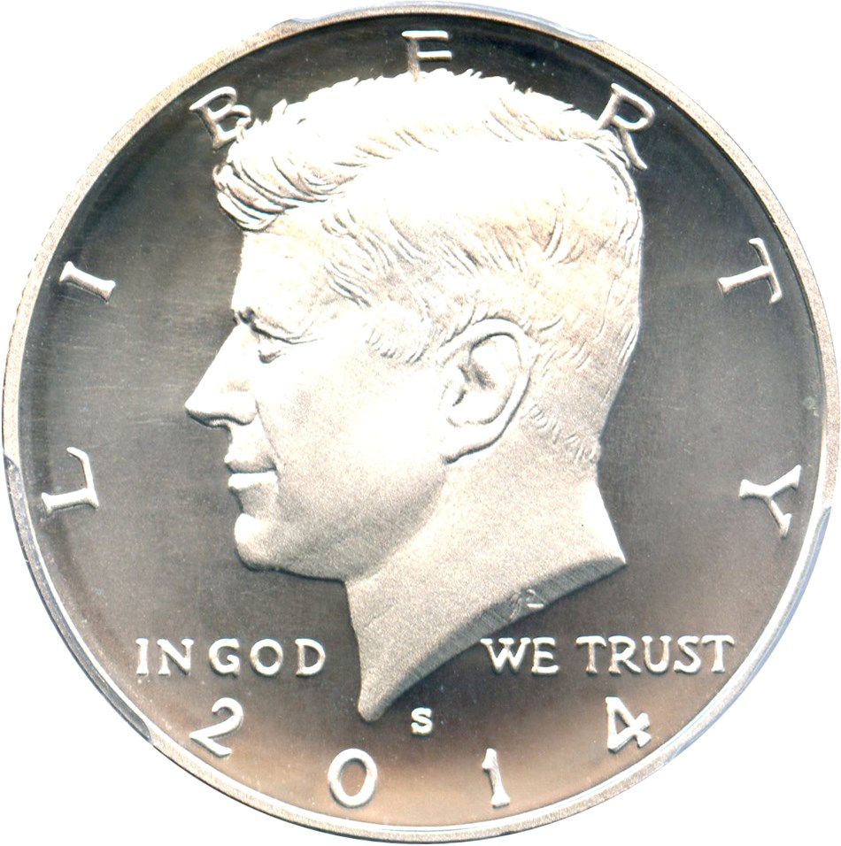 image for: 2014-S 50c PCGS MS70 (50th Anniversary Set, First Strike, Edmund C. Moy Signature)