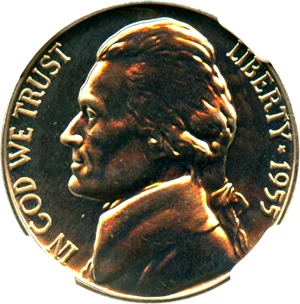 image for: 1955 5c NGC Proof 67 (TDR, FS-801)