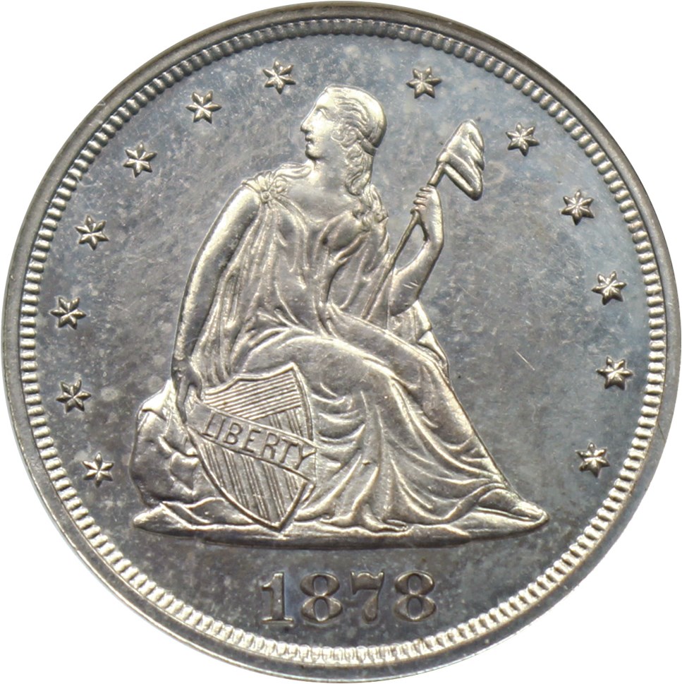 image for: 1878 20c PCI Proof 65 (DLRC Grade Proof 61)