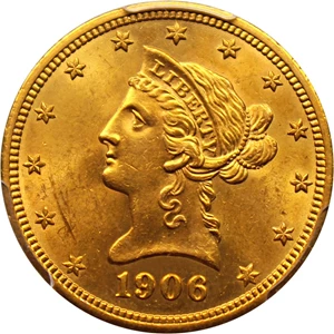 image for: 1906-D $10 PCGS MS64