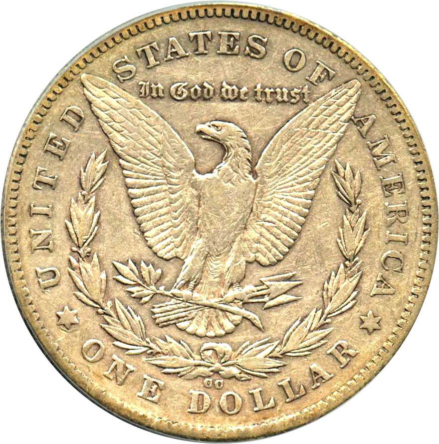 image for: 1878-CC $1 PCGS XF40 (VAM-24, Doubled Leaves)
