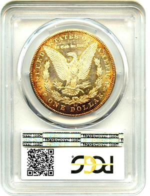 image for: 1878-CC $1 PCGS MS65 (VAM-11, Lines in Wing)