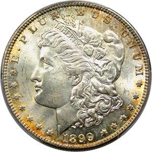 image for: 1899-O $1 PCGS MS64 (VAM-4, Micro O)