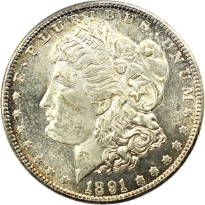 image for: 1891-S $1 NGC MS64 PL (OH)