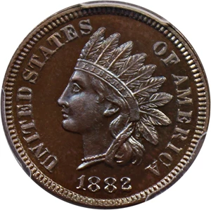 image for: 1882 1c PCGS/CAC Proof 66 BN