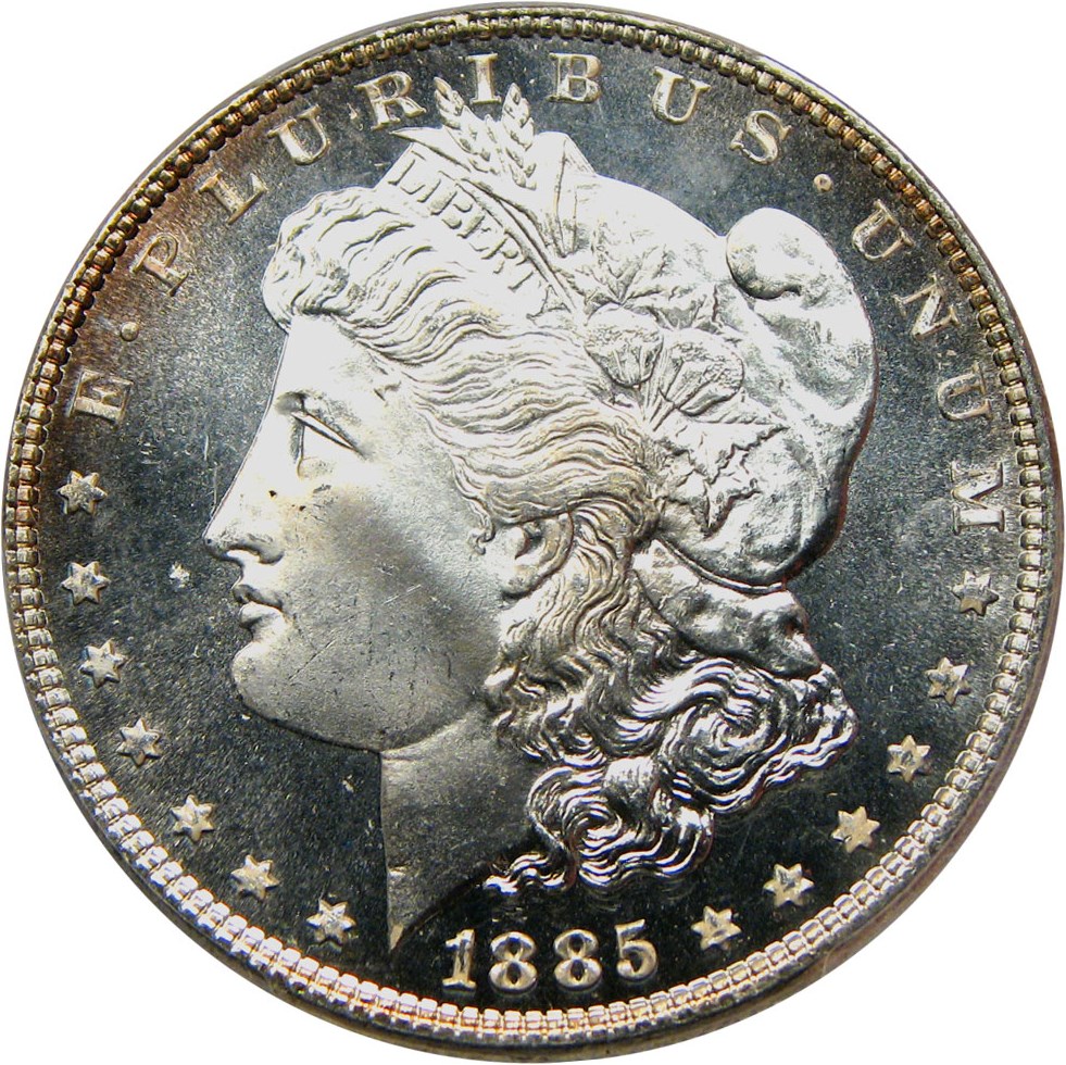 image for: 1885 $1 PCGS/CAC MS67 PL