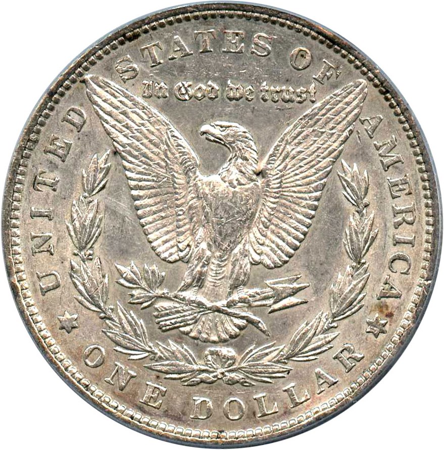image for: 1878 7TF $1 PCGS AU53 (Reverse of 1879, VAM-220, Tripled R)