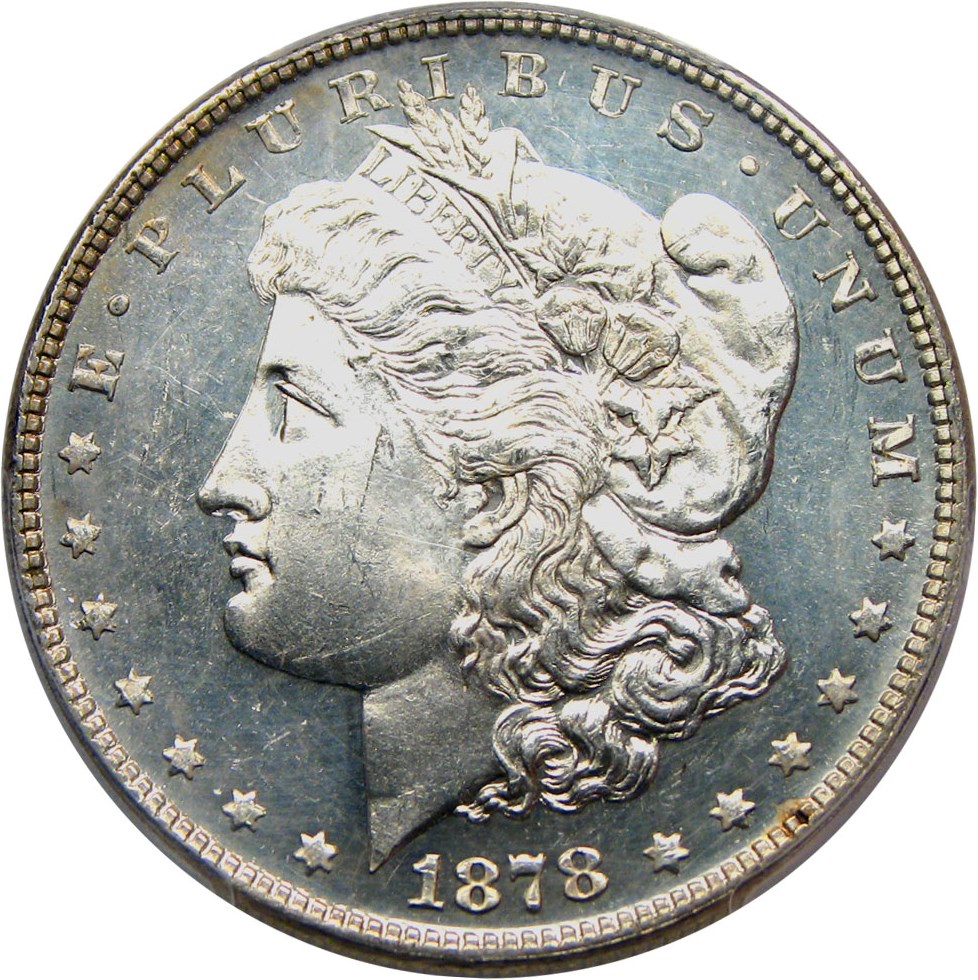 image for: 1878 7/8TF $1 PCGS MS63 DMPL (Strong, VAM-38, 7/5)