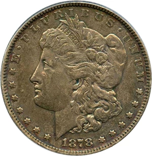 image for: 1878 7TF $1 PCGS XF45 (Reverse of 1878, VAM-168, Doubled P)