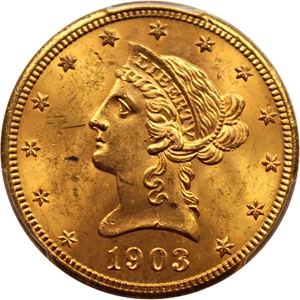 image for: 1903-S $10 PCGS MS64