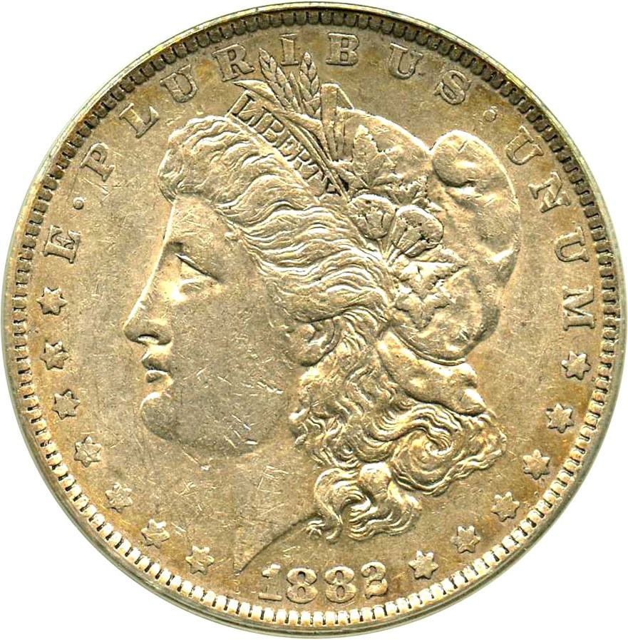 image for: 1882-O $1 PCGS AU50 (VAM-3, O/S Flush)