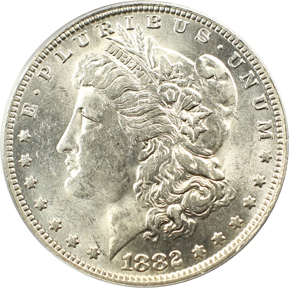 image for: 1882-O $1 PCGS MS62 (VAM-3, O/S Flush)