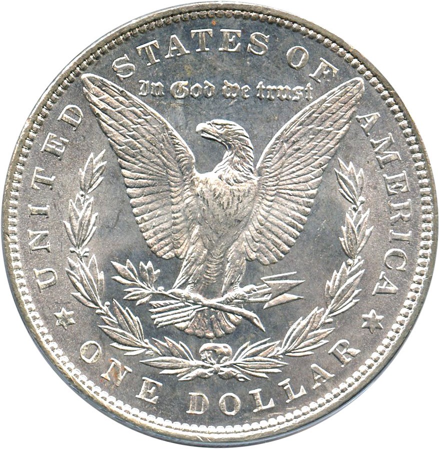 image for: Top 100 VAM: 1886 $1 PCGS MS65 (VAM-17, Doubled Arrows)