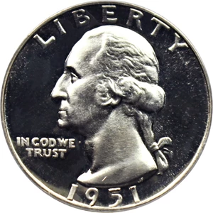 image for: 1951 25c PCGS Proof 65 CAM