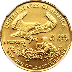image for: 1989 Gold Eagle $10 NGC MS69