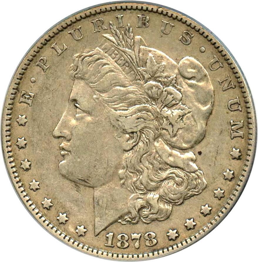 image for: 1878 7TF $1 PCGS XF45 (Reverse of 1879, VAM-223 Washed Out L)