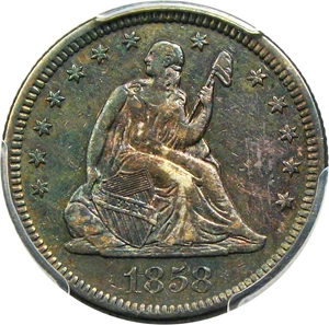 image for: 1858-O 25c PCGS XF45