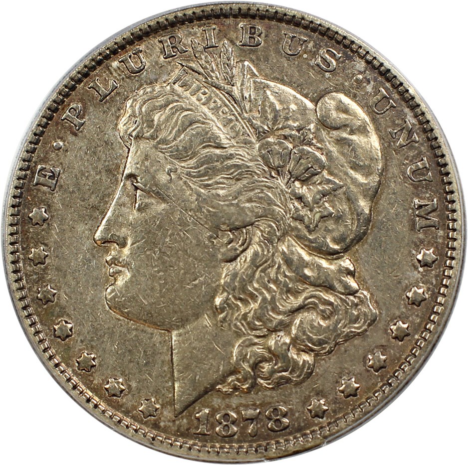 image for: 1878 7TF $1 PCGS XF40 (Reverse of 1878, VAM-199.1 Trpl Blos)