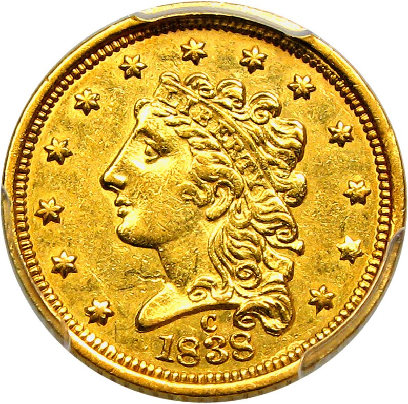 image for: 1838-C $2 1/2 PCGS XF45