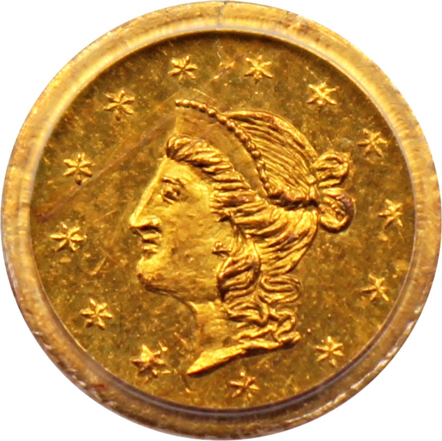 image for: 1870 Cal. Gold 50c PCGS MS62 (BG-1047)