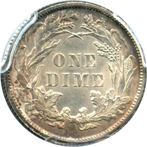 image for: 1883 10c PCGS UNC Details (Cleaning)