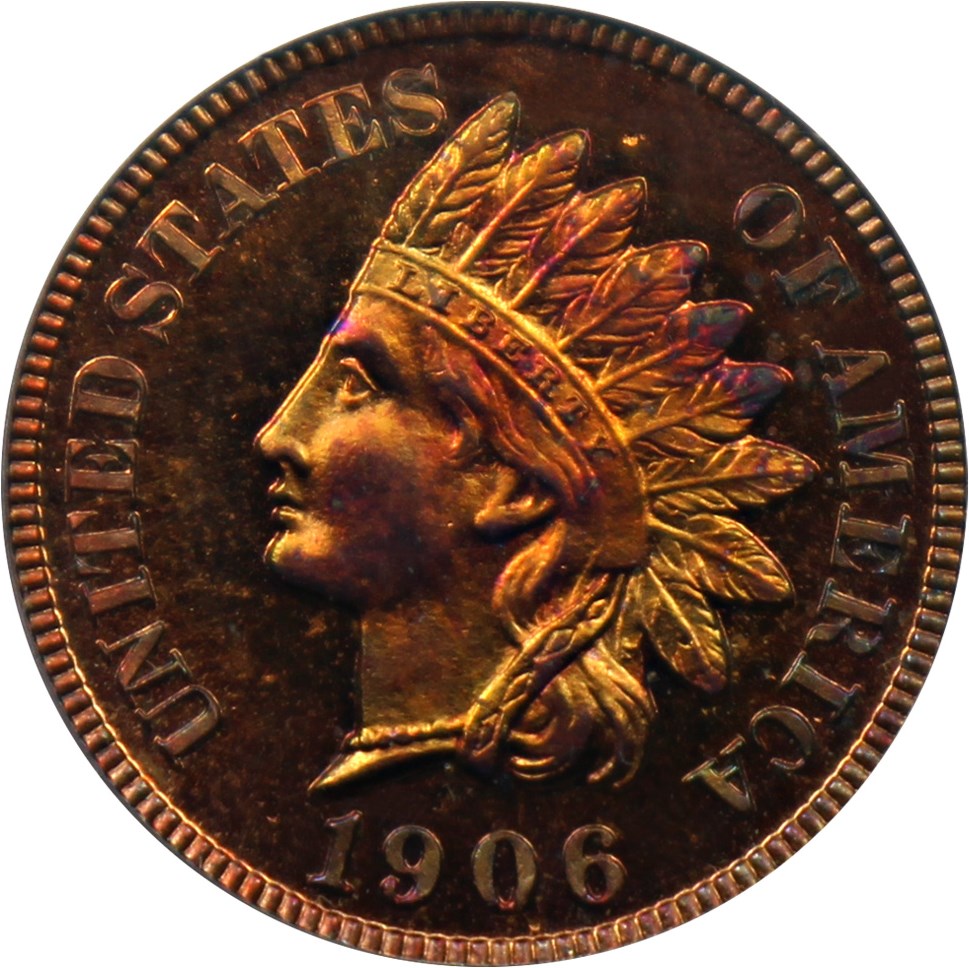 image for: 1906 1c PCGS Proof 64 RB (OGH)