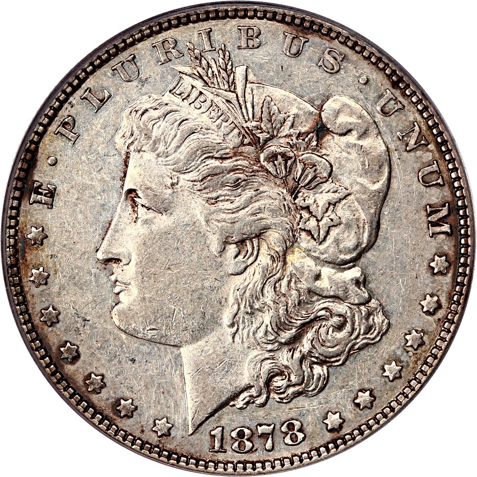 image for: 1878 7TF $1 PCGS XF45 (Reverse of 1878, VAM-141 Tripled Star)
