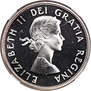 image for: Canada: 1964 $1 NGC MS64 PL