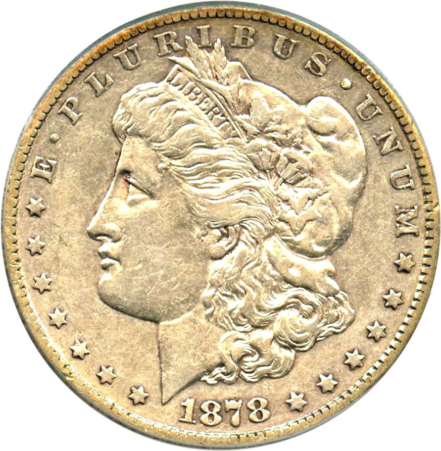 image for: 1878-CC $1 PCGS XF40 (VAM-24, Doubled Leaves)