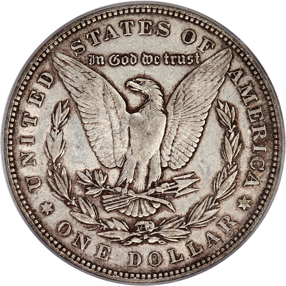 image for: 1880 $1 PCGS AU50 (VAM-39A, Partial E Rev)