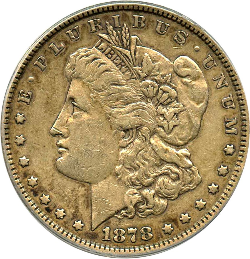 image for: 1878 7TF $1 PCGS XF40 (Reverse of 1878, VAM-162, Broken N&M)